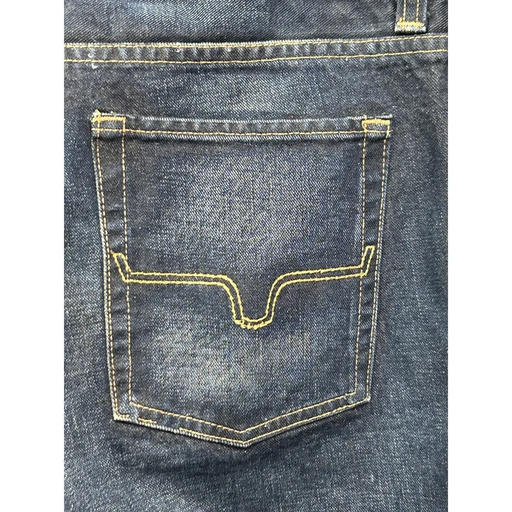 Watson Jeans Mens 38x36 Blue Dark Wash Straight Leg Made In USA Denim Workwear - Picture 8 of 10
